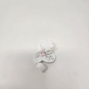 White Snowflake Tumbler Straw Cover